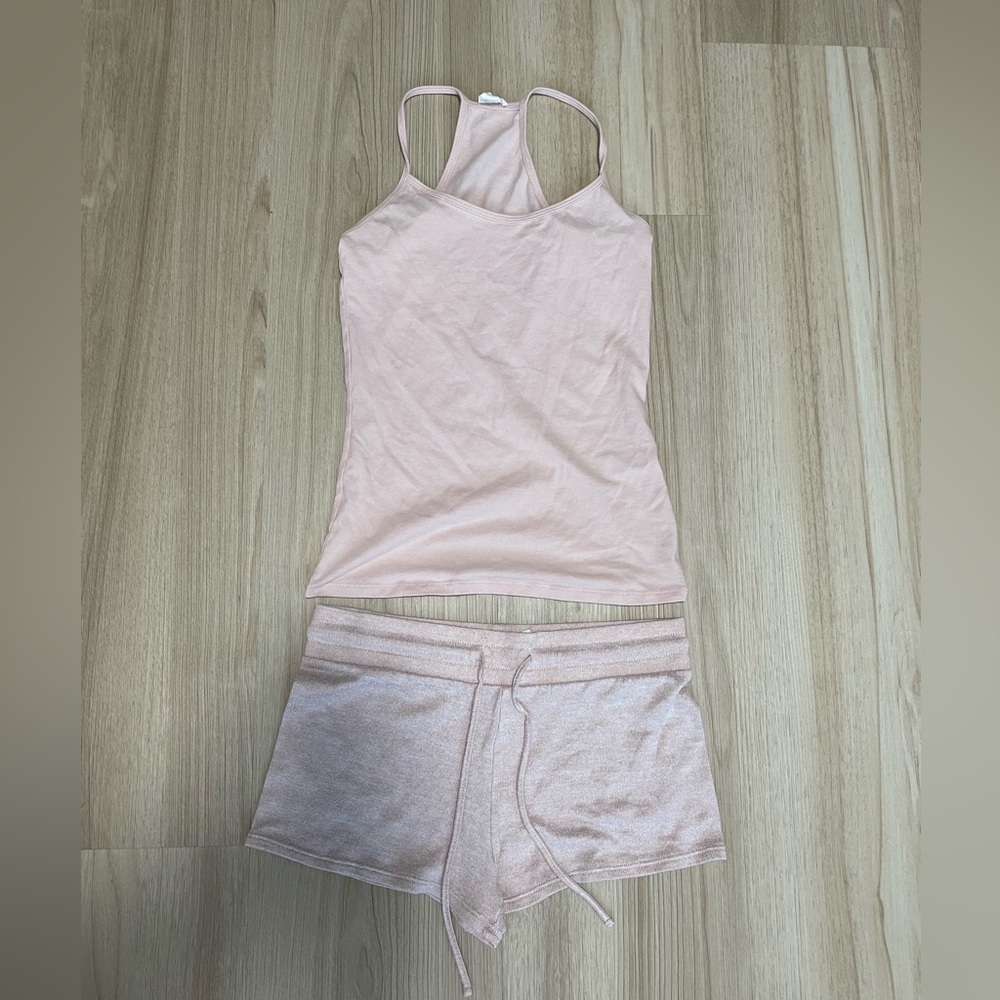 Garage Racerback Tank Top & Knit Lounge Shorts